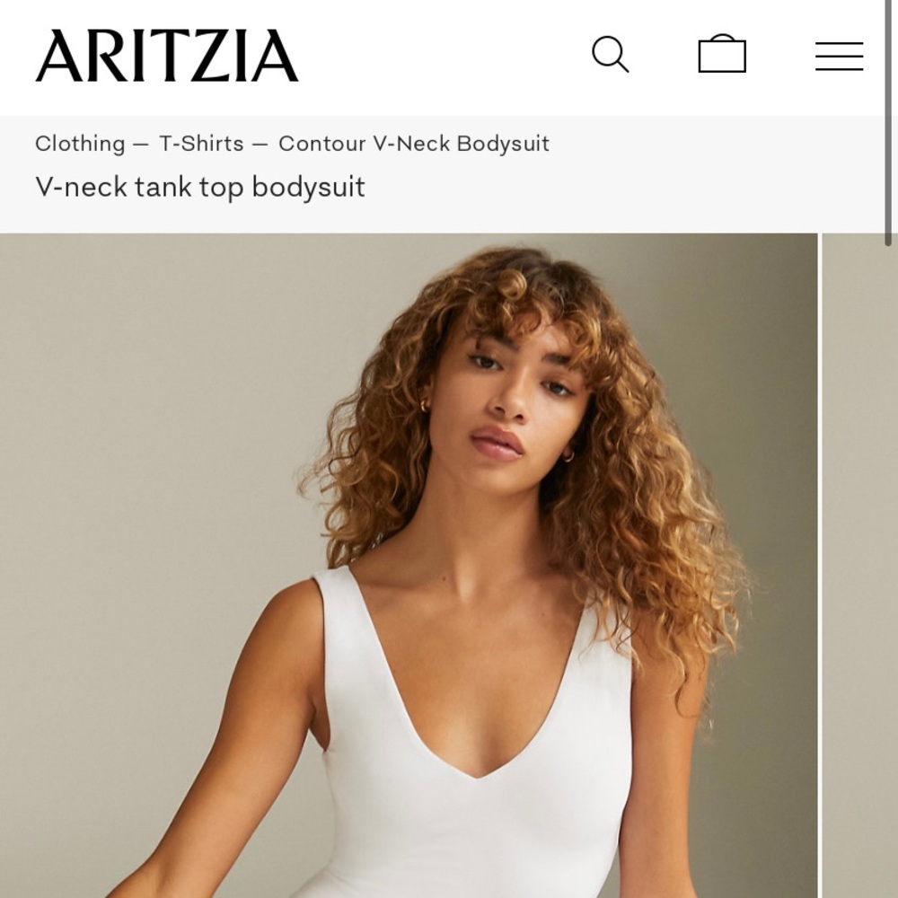 Babaton v neck bodysuit